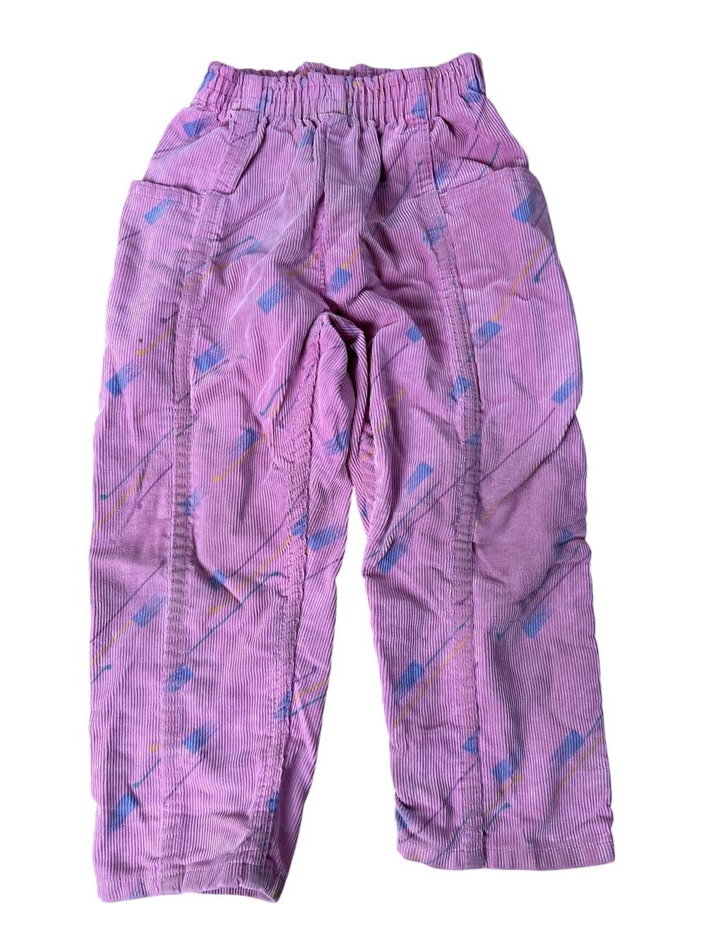 Oshkosh Bigosh Genuine American Jogger Pants Girls 7 Pink Corduroy Elastic Waist